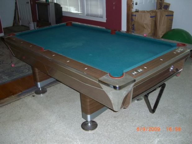 fischer pool table serial number a38298